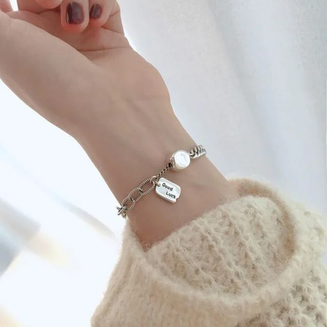 T0411 s925 패션 굿럭 팔찌 행운팔찌 주얼리 선물