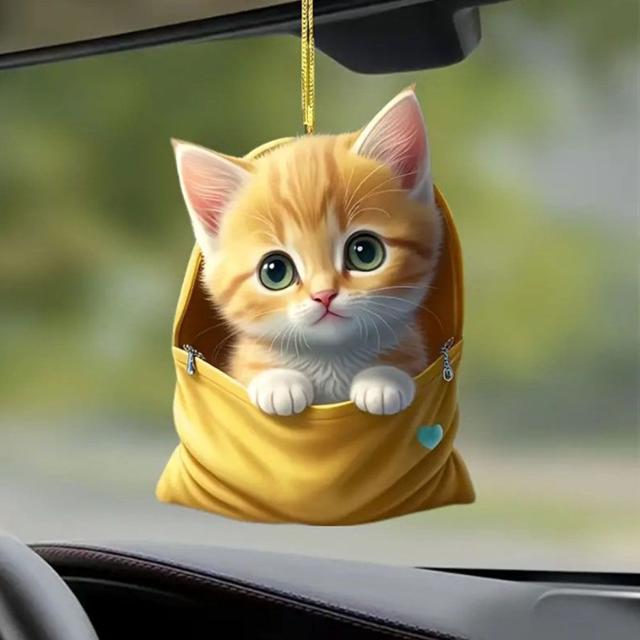 고양이 자동차 꾸미기 악세사리 - 차량 실내 장식 인형