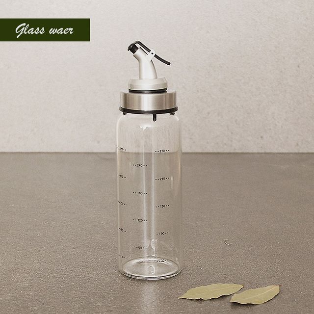 혜명몰 글라스 똑딱이 오일병 300ml 밀폐용기 유리기름병 들기름병 참기름통 와인병보관