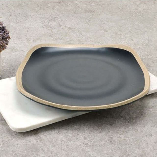 모던 키친 사각 식기 20cm 고급 테이블웨어 디저트 개인 접시 찬기 세트