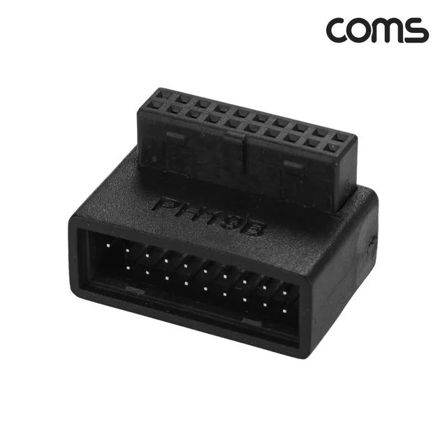 USB 3.0 19핀 변환젠더 90B 하향꺾임