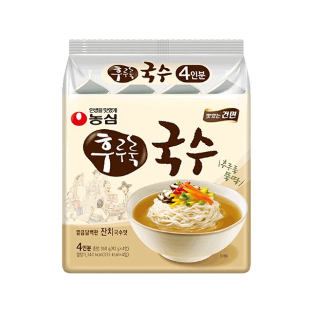 농심 후루룩 국수 멀티팩 92g X 4개입 1팩