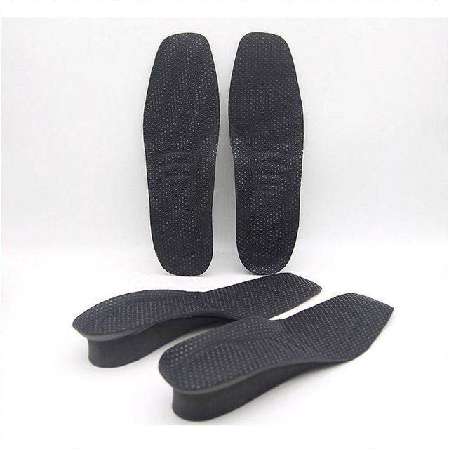 남성 바이오 키높이 3cm 지압 효과 기본 깔창 검정