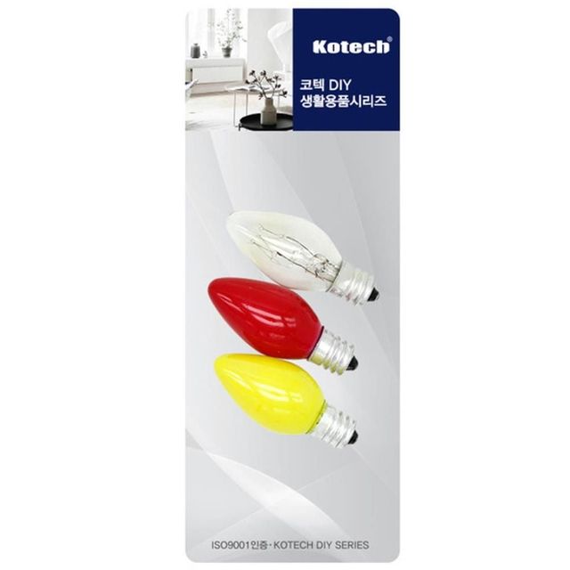 10W 고추전구 220V 촛대전구 장식용전구 3P 실내 미니