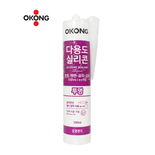 오공 다용도 실리콘 투명 보수용품 틈새 충진제