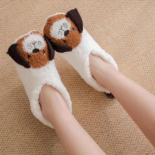 캐릭터 털 슬리퍼 겨울 덧신 실내화 미끄럼방지