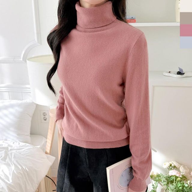 스웨터 루즈핏 티셔츠 여성니트 카라넥 신상 나그랑
