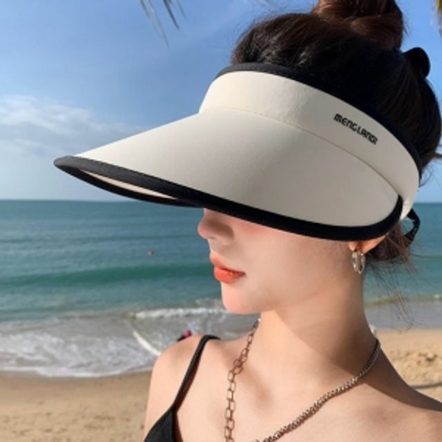 아이스 돌돌이 썬캡 아이보리 여름모자 자외선차단모자