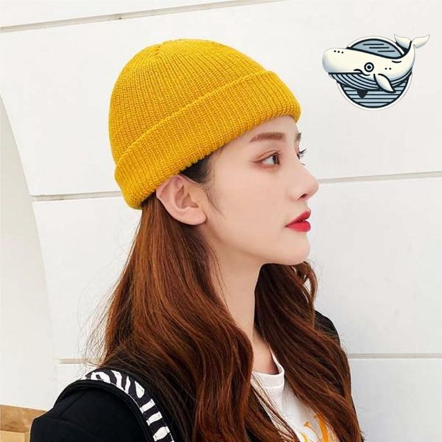 포근한 겨울 골지 비니 남여 공용 숏비니