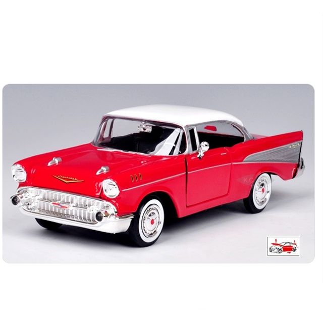 모터맥스 프라모델 1957 쉐보레 벨에어 레드 조립키트