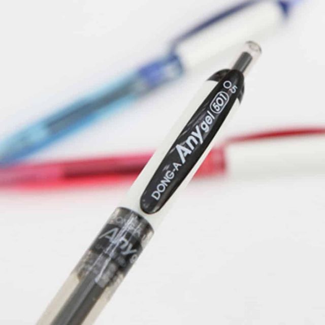애니겔 0.5mm 흑 필기볼펜 클립펜 클립볼펜