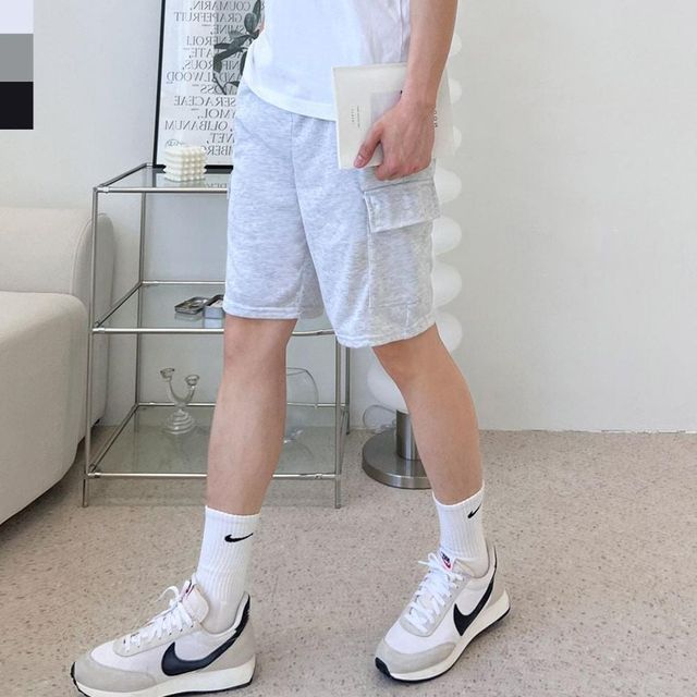 남성 쮸리 포켓카고 반바지 하의