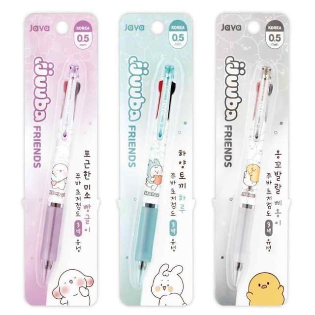 3색볼펜 0.5mm 캐릭터펜 다색볼펜 캐릭터볼펜 볼팬