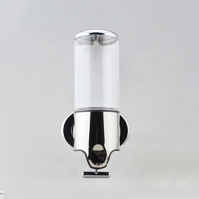 물비누 디스펜서 450ml 투명 샴푸디스펜서 욕실용품