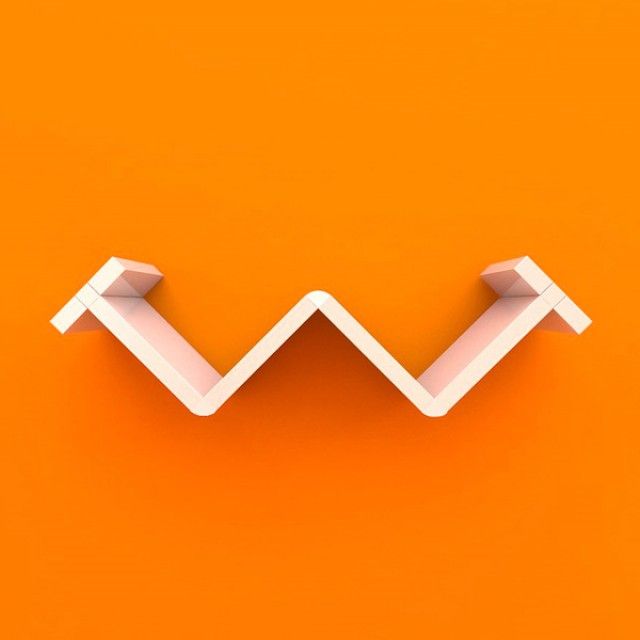 W 이니셜 디자인 벽선반 1개 선반 인테리어벽선반 선반대 거실선반 예쁜선반