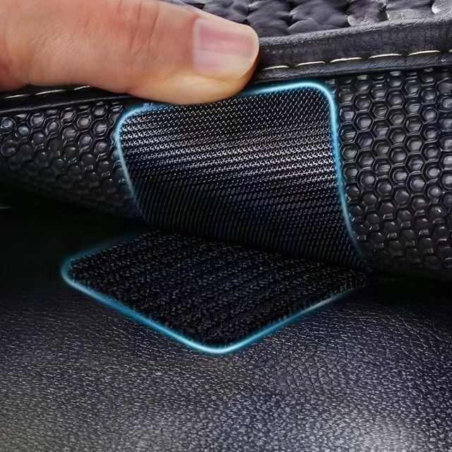 혜명몰 자동차 매트 고정용 벨크로 스티커 정사각형 원형 5x5cm 10p 미끄럼방지스티커 자동차매트고정 차량