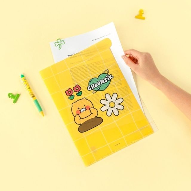 카카오 세이치즈 5포켓 화일 춘식이 디자인 문서 정리함