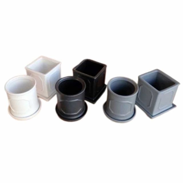 몰딩 화분 11x11x11cm 작은꽃화분 도자기화분 도자기빈화분