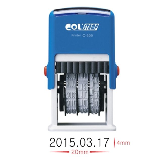 자동일부인 C-300 날인크기 20 4mm