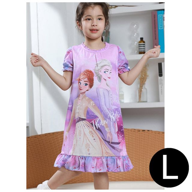 핑크 반팔 실내복 엘사2 L