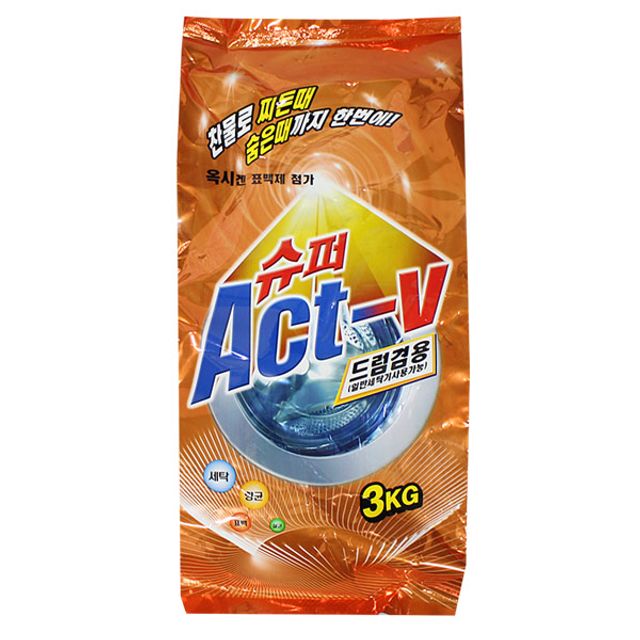 샤인빈 슈퍼액트브이 드럼세탁기 겸용세제 3kg