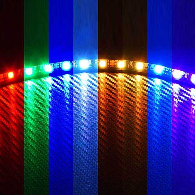 튜브 타입 12V RGB LED바 완전 방수 120cm 차량 DIY