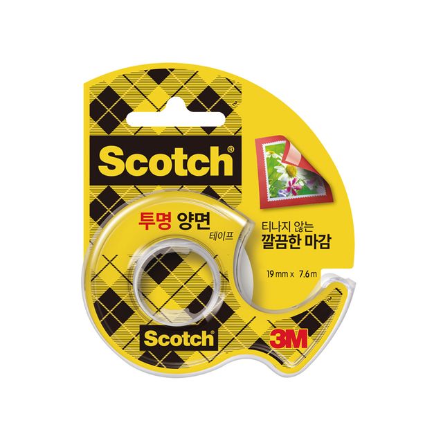 스카치 투명 양면테이프 237D 19mmx7.6m