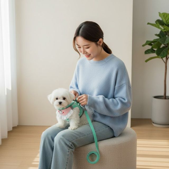 강아지 산책 리드줄 소형견 목줄 반려견 안전줄 가벼운 산책용품 줄 강아지용품