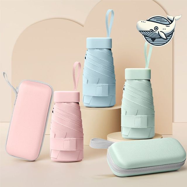 파스텔 컬러 다용도 슬림 우산 차단 효과