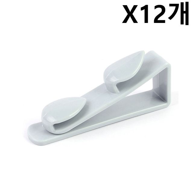 물방울 모양 2단 걸이형 후크 X12개 행거 소품걸이