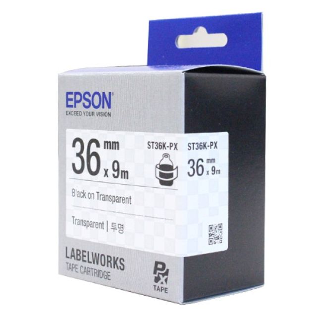 EPSON 라벨프린터리본 ST36K 투명 흑문자 호환 소모품
