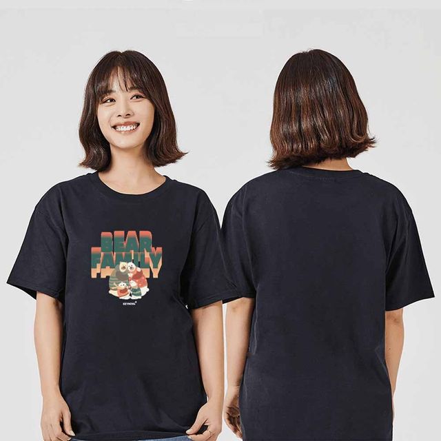 곰10 반팔티 라운드티 가족티 커플티 단체티 동호회