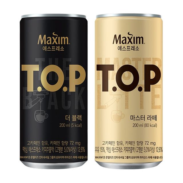 티오피 마스터라떼 36캔+더블랙 36캔(200ml)
