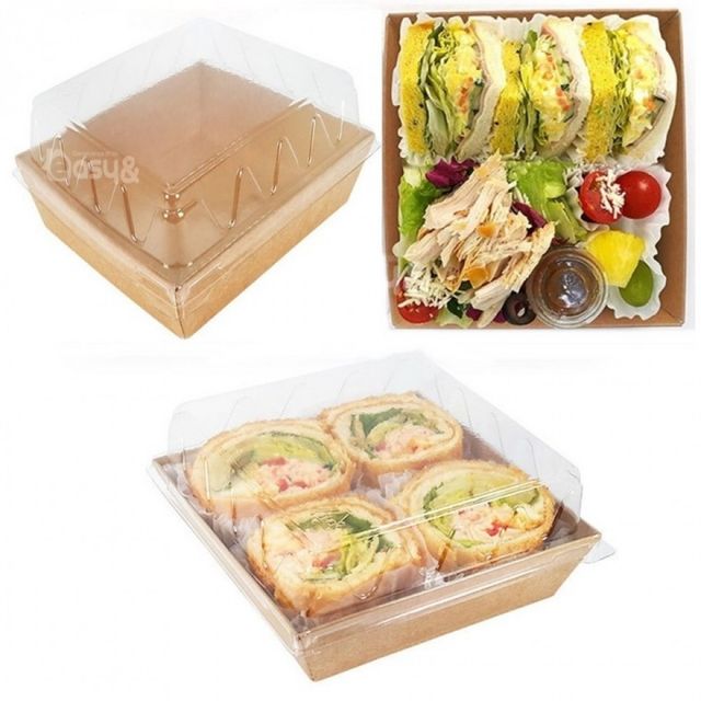 포장 도시락 용기 햄버거 런치 박스 야외 식사용