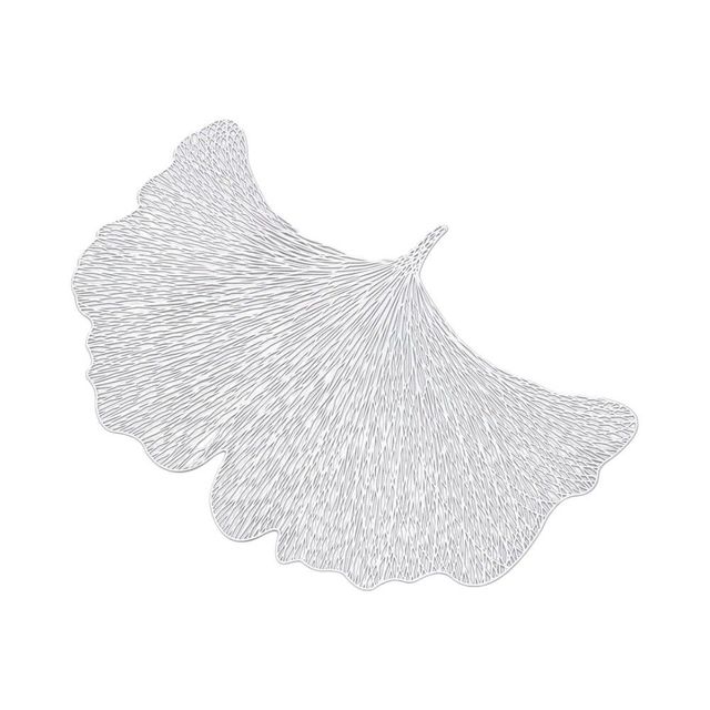 데코 식탁매트 (2p 은행잎 실버)