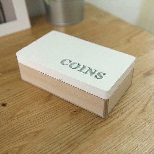 우드 수납 박스(Coins)