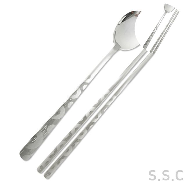 스텐 수저세트 패턴 디자인 숟가락 젓가락