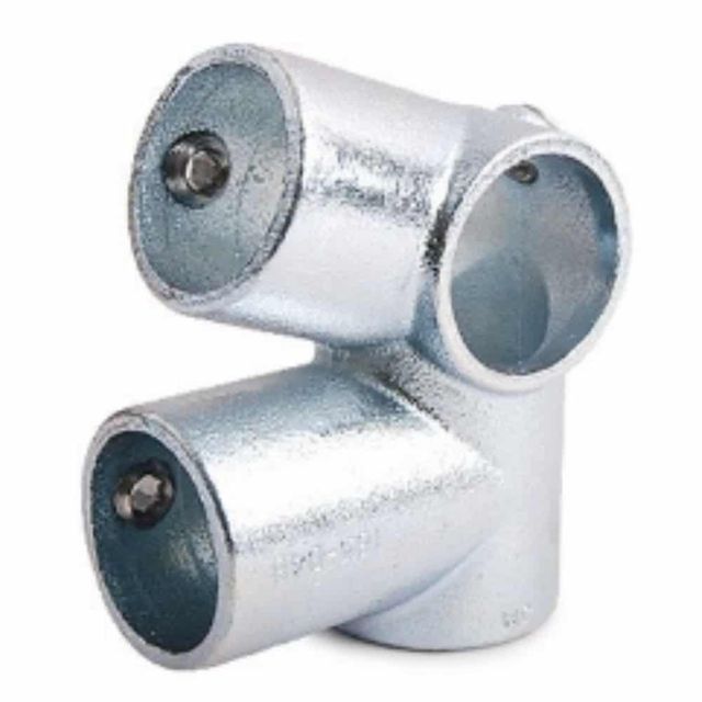 파이프 연결구 40A-48.3mm 실버 파이프소켓 메탈조인트