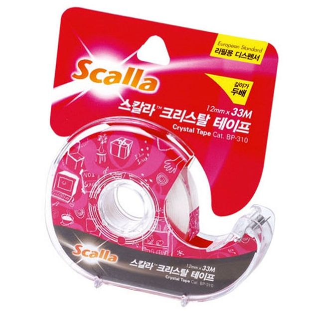 크리스탈 테이프 1P 접착 문구 사무 공업 인테리어