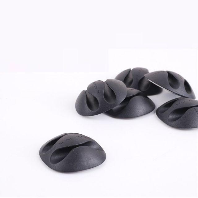 케이블 오거나이저 홀더형 6pcs Black 케이블 정리