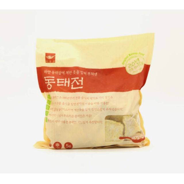 두툼한 동태전 1kg - 바삭한 식감의 전통 전 요리