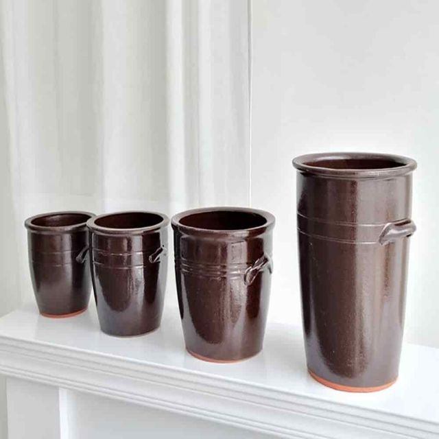 옹기화분 콩시루 16x17 조경화분 다육화분 빈티지화분 과습방지화분