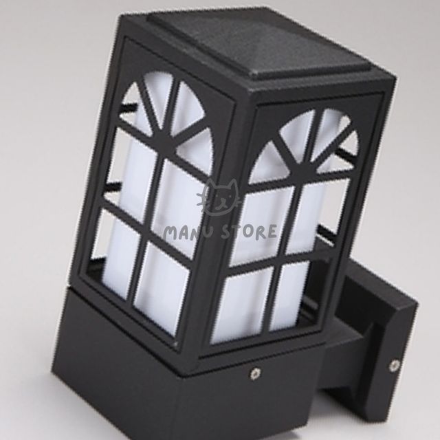 외부벽부조명등 베란다벽등 문주등 사각 윈도우 100x100xH210 블랙 벽부