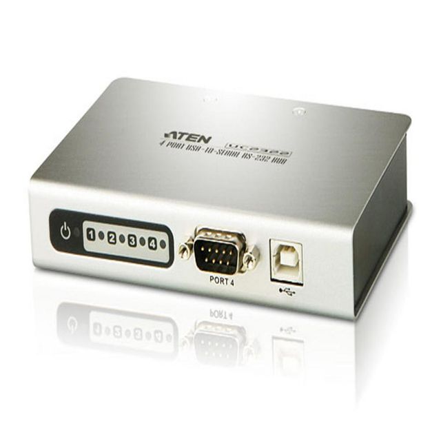 4포트 USB to 시리얼 RS232허브 시리얼통신장비 연결