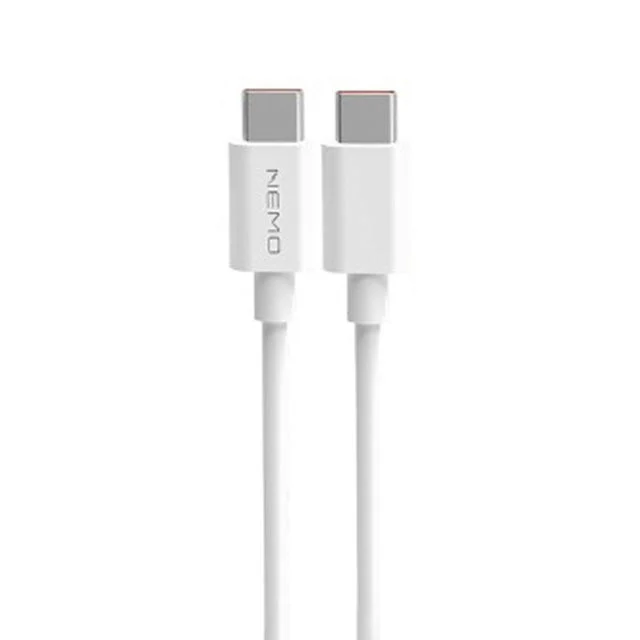 usb고속충전케이블 데이터 60W C to C 1.2M 화이트