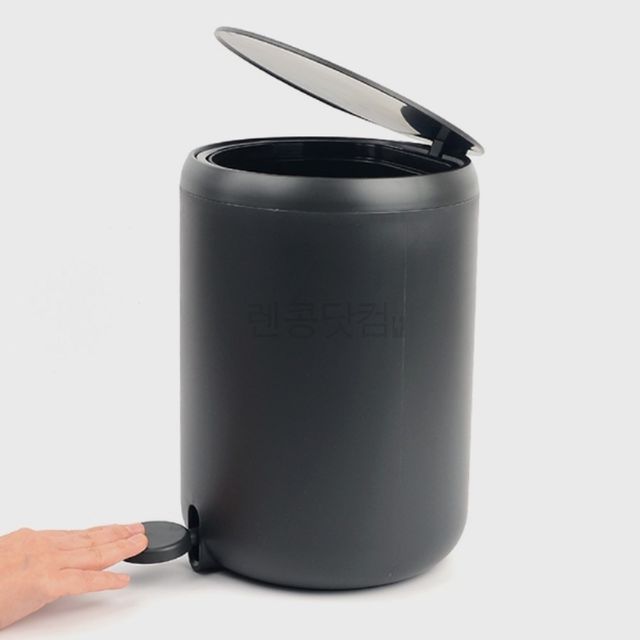 욕실휴지통 다용도쓰레기통 페달형 휴지통 5L