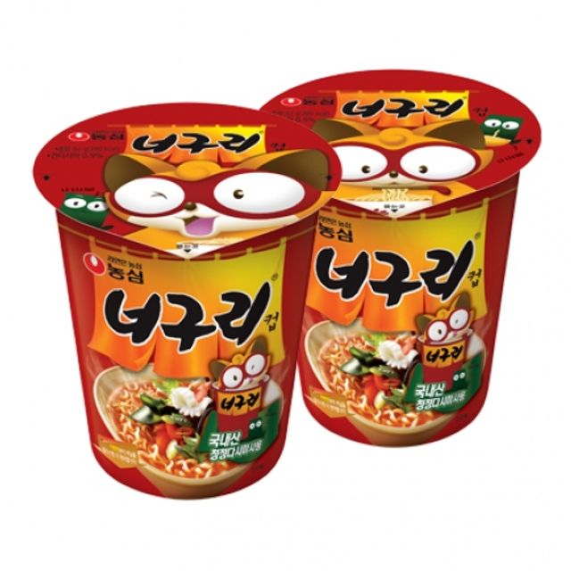 혜명몰 농심 너구리 소컵 6개입 - 갑 (6개입) 너구리소컵 너구리순한맛 볶음너구리 너구리컵라면 앵그리너