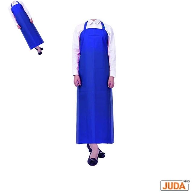 목걸이형 우레탄 방수 앞치마 무광 특대형 파랑 작업용앞치마 남자앞치마 작업앞치마 우레탄앞치마