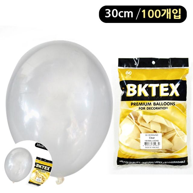 생일 이벤트 풍선 클리어 라운드 30cm 100개 파티용