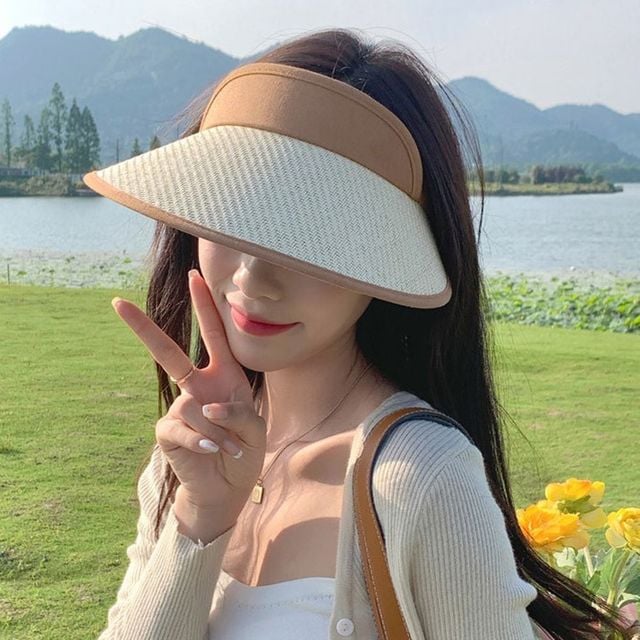 썬햇 여성창모자 햇빛가리개모자 ivory